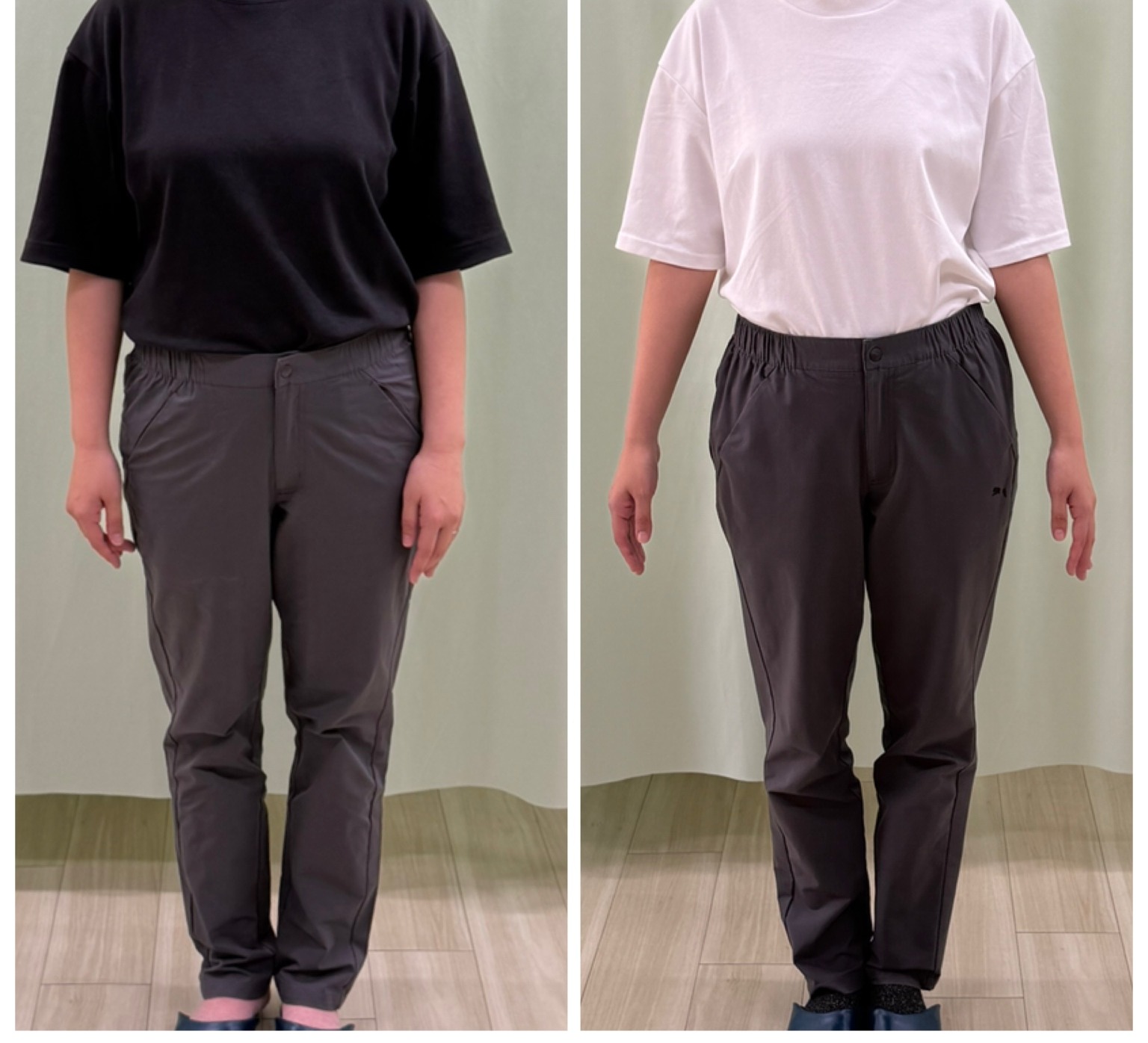 同じ37歳女性のダイエット開始前とコース終了時の正面比較写真